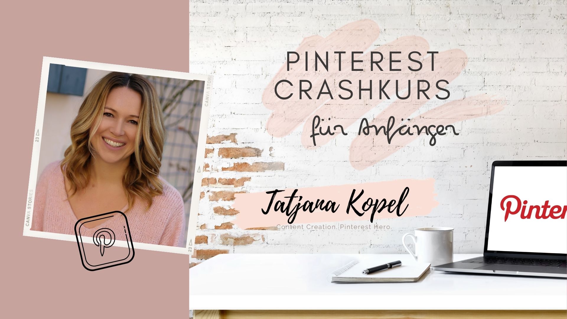 Pinterest Crashkurs Thumbnail Intro & outro